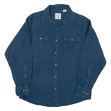 REDHEAD Mens Flannel Shirt Blue Long Sleeve M