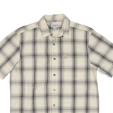 CARHARTT Relaxed Fit Mens Worker Shirt Beige Check M
