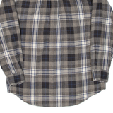 REDHEAD Mens Flannel Shirt Grey Check Long Sleeve M