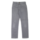 LEE Mens Jeans Grey Regular Straight W28 L30