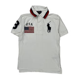 Age 8 Polo By Ralph Lauren Polo Shirt - Small White Cotton