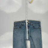 501 Levis Jeans - 36W 31L Light Wash Cotton