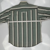 Wrangler Striped Shirt - 2XL Gray Cotton