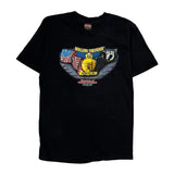 Harley Davidson Graphic T-Shirt - Large Black Cotton