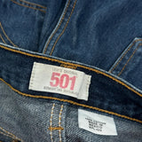 501 Levis Jeans - 34W 30L Blue Cotton