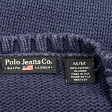 USA Flag Polo By Ralph Lauren Sweater - Medium Navy Cotton