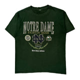 Notre Dame Champion Single Stitch T-Shirt - 2XL Green Cotton