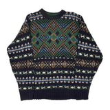 Made In USA Chaps Ralph Lauren Sweater - Large Multicoloured Cotton