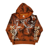Dragon Unbranded Graphic Hoodie - XL Brown Cotton