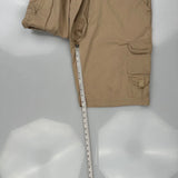 Highland Cargo Shorts - 34W 10L Khaki Cotton