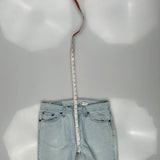 Made In USA Levis 521 Flared Jeans - 32W US 8 Light Wash Cotton