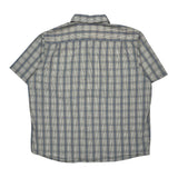 Wrangler Checked Short Sleeve Shirt - XL Gray Cotton