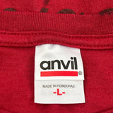 Ford Anvil Graphic T-Shirt - Large Red Cotton