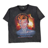 David Bowie Aladdin Sane Unbranded Band T-Shirt - 2XL Black Cotton