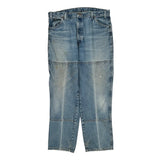 Dickies Double Knee Carpenter Jeans - 36W 31L Light Wash Cotton