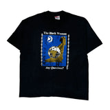 Hanes Single Stitch T-Shirt - XL Black Cotton Blend