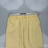 Nautica Chino Shorts - 37W 11L Yellow Cotton