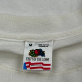 Sausalito Fruit Of The Loom Single Stitch T-Shirt - Medium White Cotton