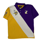 Minnesota Vikings Nfl Football Polo Shirt - Large Multicoloured Cotton
