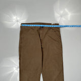 Unbranded Carpenter Pants - 34W 32L Brown Cotton