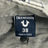 True Religion Denim Shorts - 38W 12L Grey Cotton