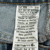Carhartt Jeans - 34W 32L Blue Cotton Blend
