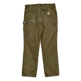 Carhartt Carpenter Trousers - 32W 34L Brown Cotton