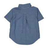 Age 3 Ralph Lauren Checked Short Sleeve Shirt - XS Blue Cotton