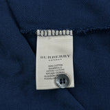 Burberry London Polo Shirt - Large Blue Cotton