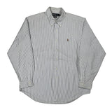 Ralph Lauren Striped Shirt - XL White Cotton