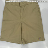 Dickies Chino Shorts - 32W 9L Khaki Cotton
