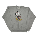Disney Christmas Sweatshirt - Medium Grey Cotton Blend