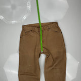 Dickies Carpenter Trousers - 32W 31L Brown Cotton