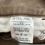 Carhartt Carpenter Trousers - 32W 30L Brown Cotton