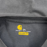 Original Fit Carhartt Long Sleeve T-Shirt - 2XL Grey Cotton