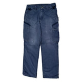Carhartt Cargo Trousers - 32W 32L Blue Cotton Blend