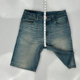 569 Levis Denim Shorts - 33W 11L Blue Cotton