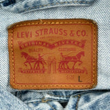 Levis Denim Jacket - Large Light Wash Denim