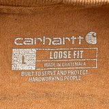Carhartt T-Shirt - Large Orange Cotton