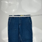 Carhartt Cargo Jeans - 36W 30L Blue Cotton