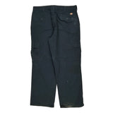 Dickies Cargo Trousers - 37W 32L Black Cotton