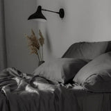 Slate | Signature Sateen Sheet Set Made with 100% Bamboo Lyocell #Color_slate