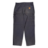 Carhartt Ptb Carpenter Pants - 34W 32L Blue Cotton