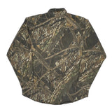 Mossy Oak Camo Flannel Shirt - XL Green Cotton