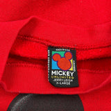 Mickey Mouse Mickey Unlimited Cartoon Sweatshirt - XL Red Cotton Blend