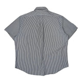 Ralph Lauren Striped Short Sleeve Shirt - 2XL Blue Cotton