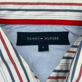 Tommy Hilfiger Striped Shirt - Large Multicoloured Cotton