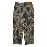 Cabelas Camo Cargo Trousers - 36W 30L Green Cotton
