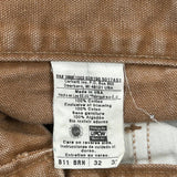 Carhartt Double Knee Carpenter Pants - 32W 32L Brown Cotton