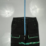 Francois Girbaud Double Knee Cargo Pants - 38W 30L Green Cotton